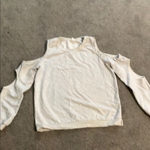 Honey punch cut out sweatshirt